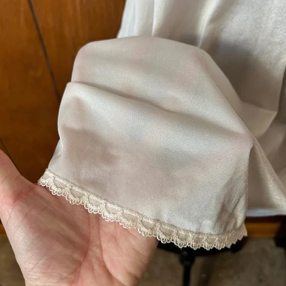 Vintage OLGA Lace Trim Slip Chemise Babydoll Nightgown Lingerie Womens M - Picture 5 of 11